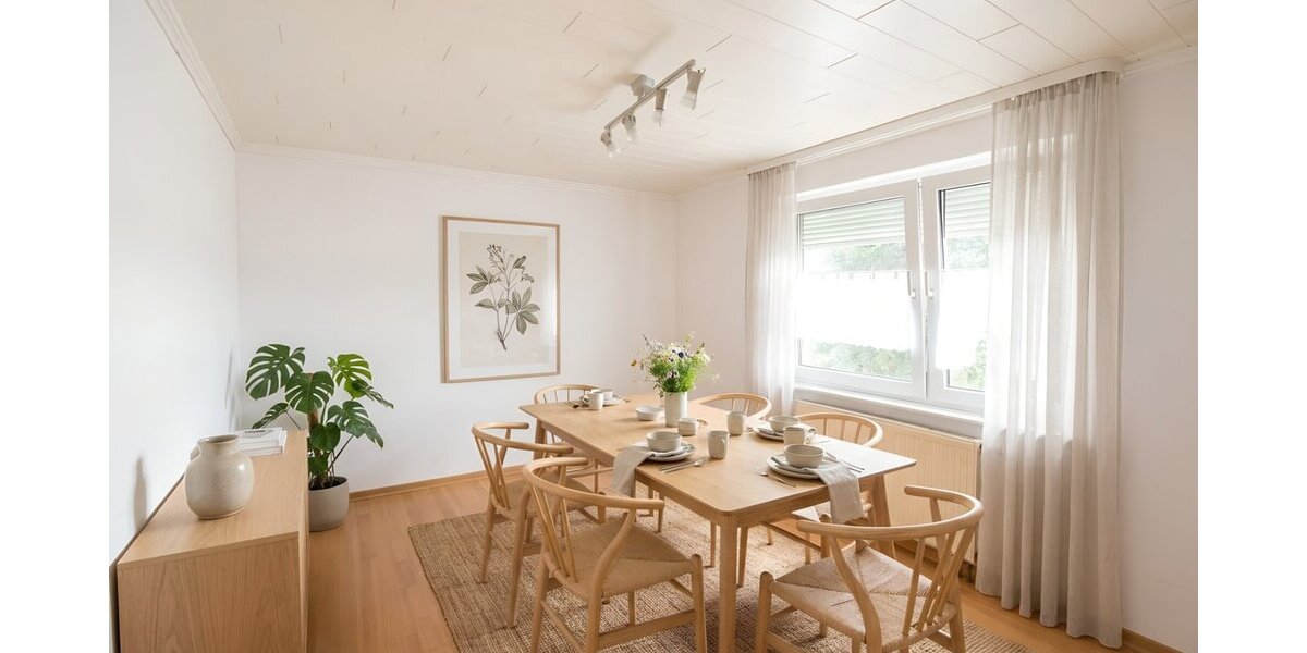 Esszimmer (virtuell eingerichtet)